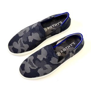 Rothy's The Original Slip On Sneaker Grey Gray Camo